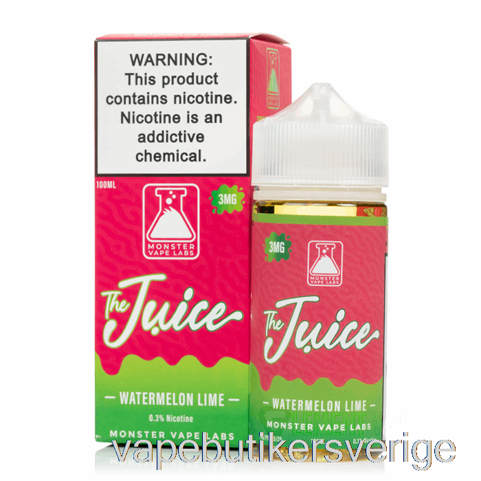 Vape Sverige Vattenmelon Lime - Juicen - 100ml 0mg